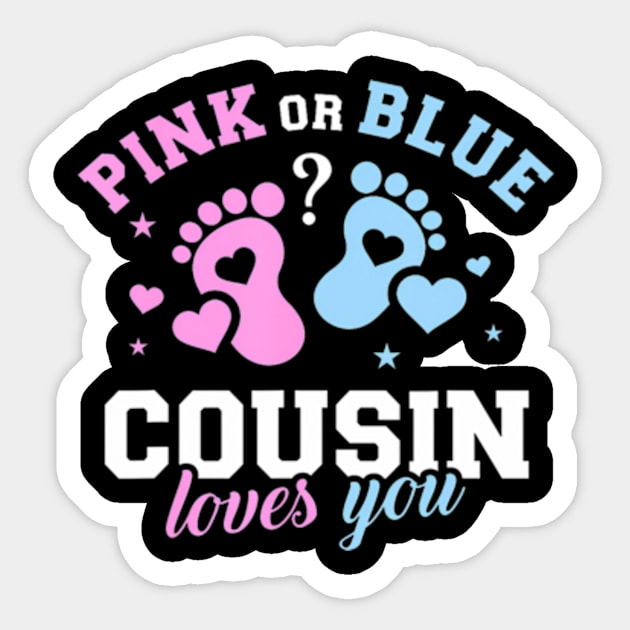 Gender reveal cousin Sticker by Eduardo